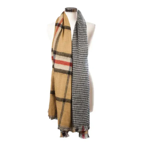 Thomson Camel Tartan Reversible Stole - 100% Acrylic - Scottish Blanket Scarf - Special Gift ! - Image 2