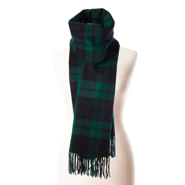 Black Watch Tartan Stole - 100% Lambswool - Luxury Scottish Blanket Scarf - Beautiful Gift ! - Image 3