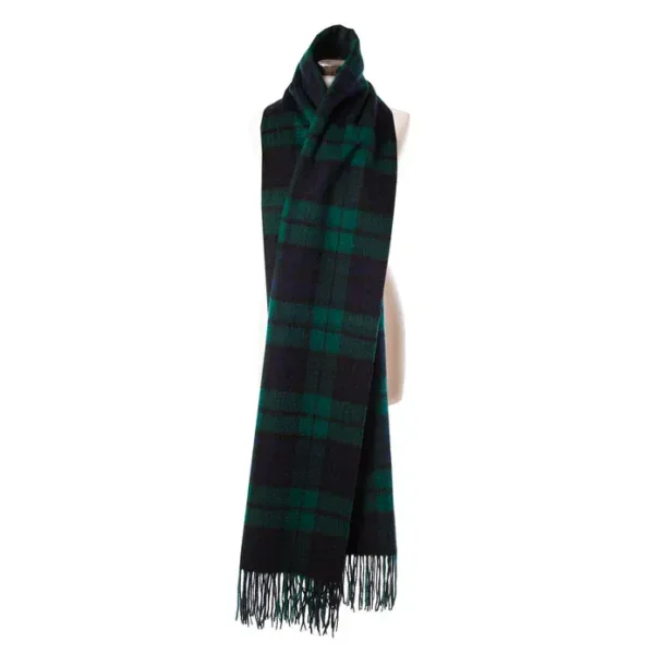 Black Watch Tartan Stole - 100% Lambswool - Luxury Scottish Blanket Scarf - Beautiful Gift ! - Image 2