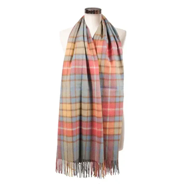 Buchanan Ancient Tartan Stole - 100% Lambswool - Luxury Scottish Blanket Scarf - Beautiful Gift ! - Image 2