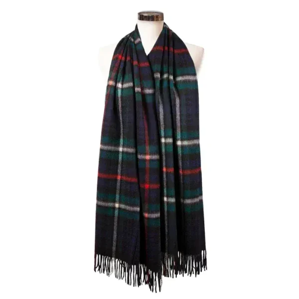 MacKenzie Modern Tartan Stole - 100% Lambswool - Luxury Scottish Blanket Scarf - Beautiful Gift ! - Image 2