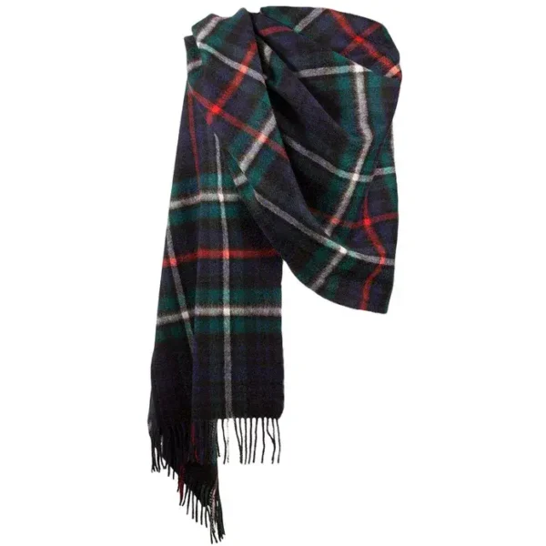 MacKenzie Modern Tartan Stole - 100% Lambswool - Luxury Scottish Blanket Scarf - Beautiful Gift !