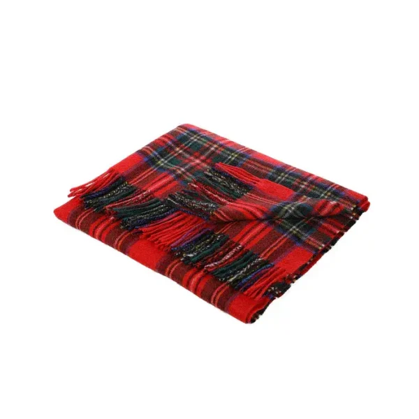 Official Royal Stewart Tartan Stole - Soft Lambswool - Luxury Scottish Blanket Scarf - Perfect Gift - Image 2