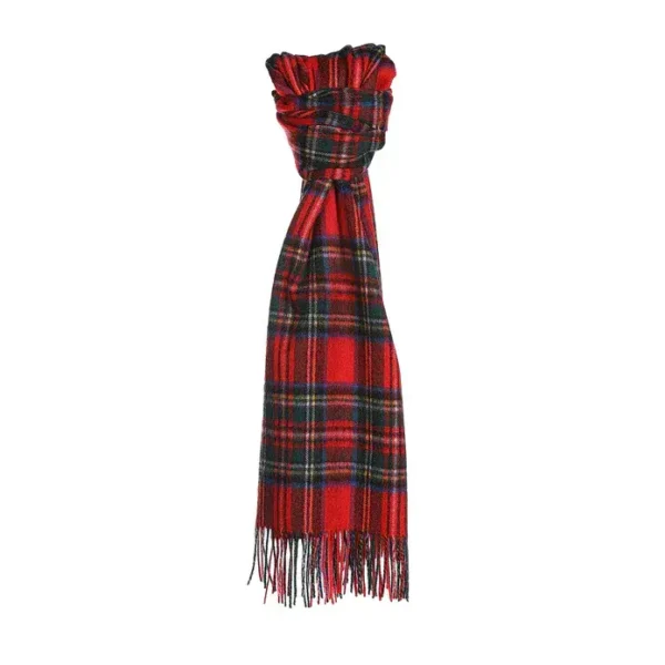 Official Royal Stewart Tartan Stole - Soft Lambswool - Luxury Scottish Blanket Scarf - Perfect Gift